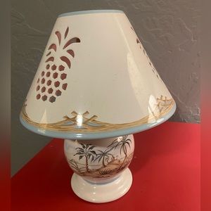 Lenox British Colonial Pineapple Tea Light/Candle Lamp